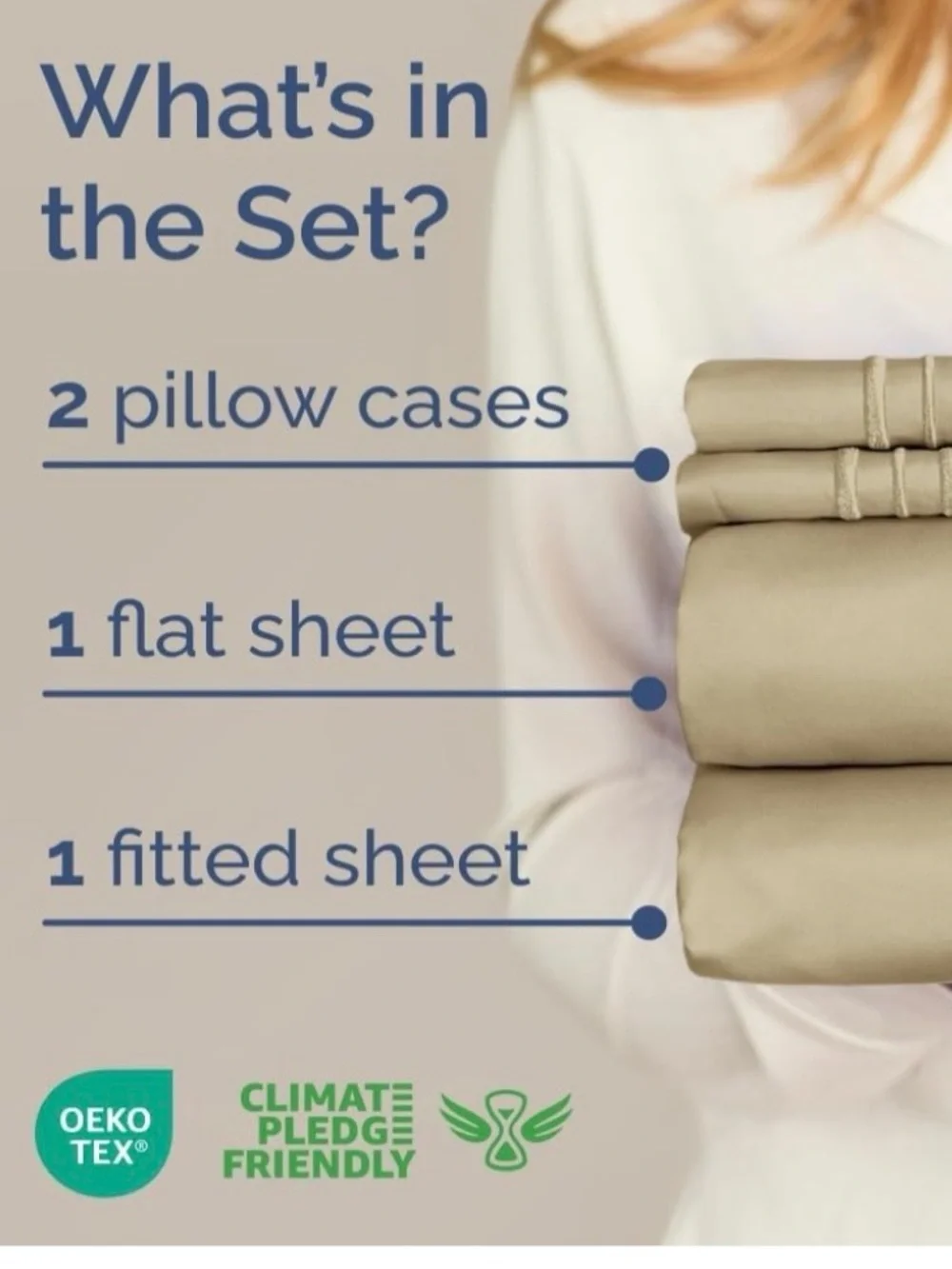 King Set - Luxury Soft Beige Sheet Set -
